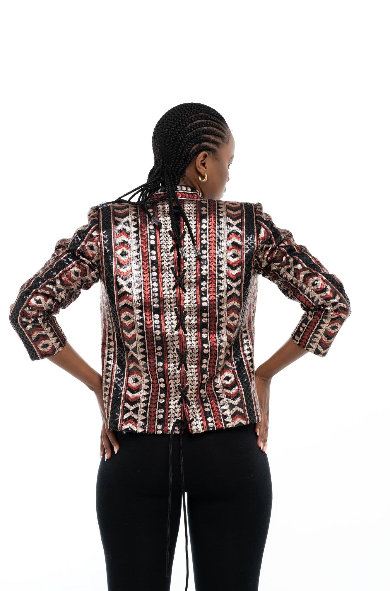 Sequinned Tribal Blazer