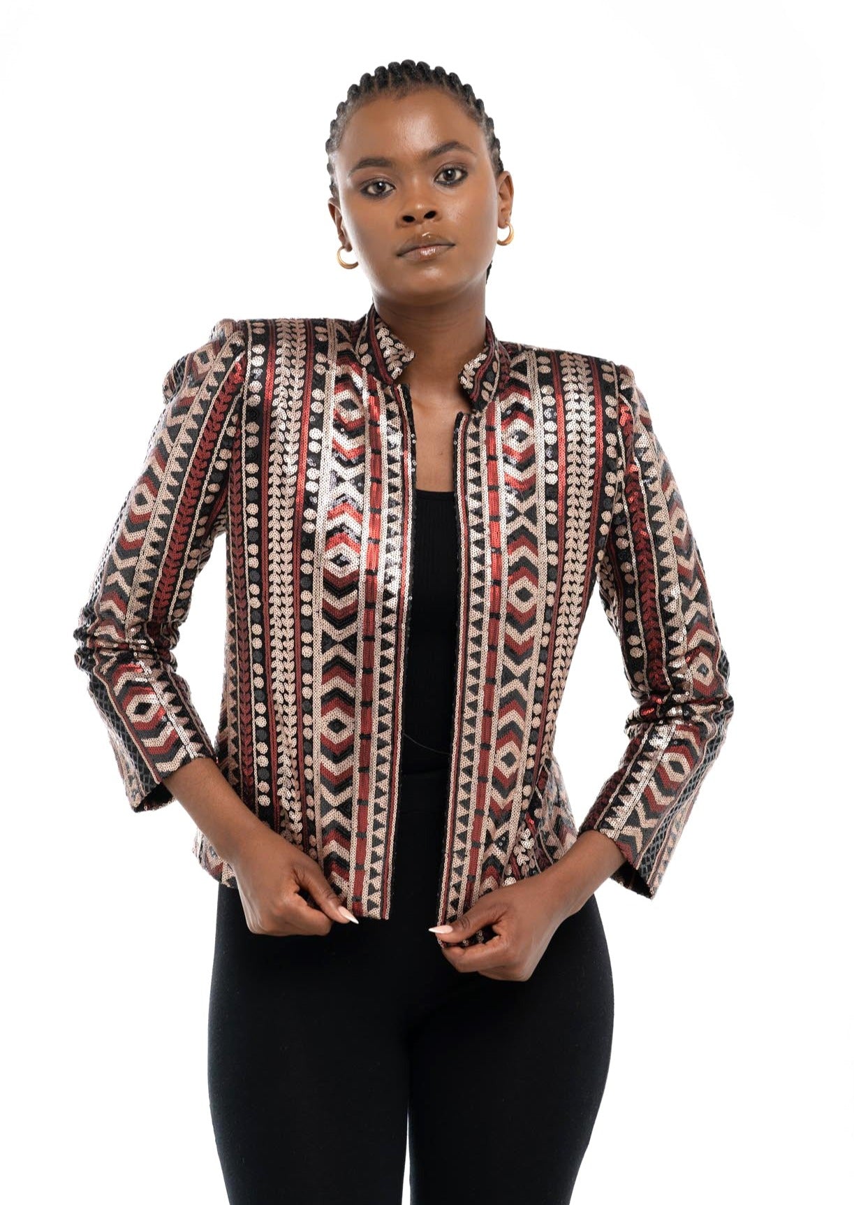 Sequinned Tribal Blazer