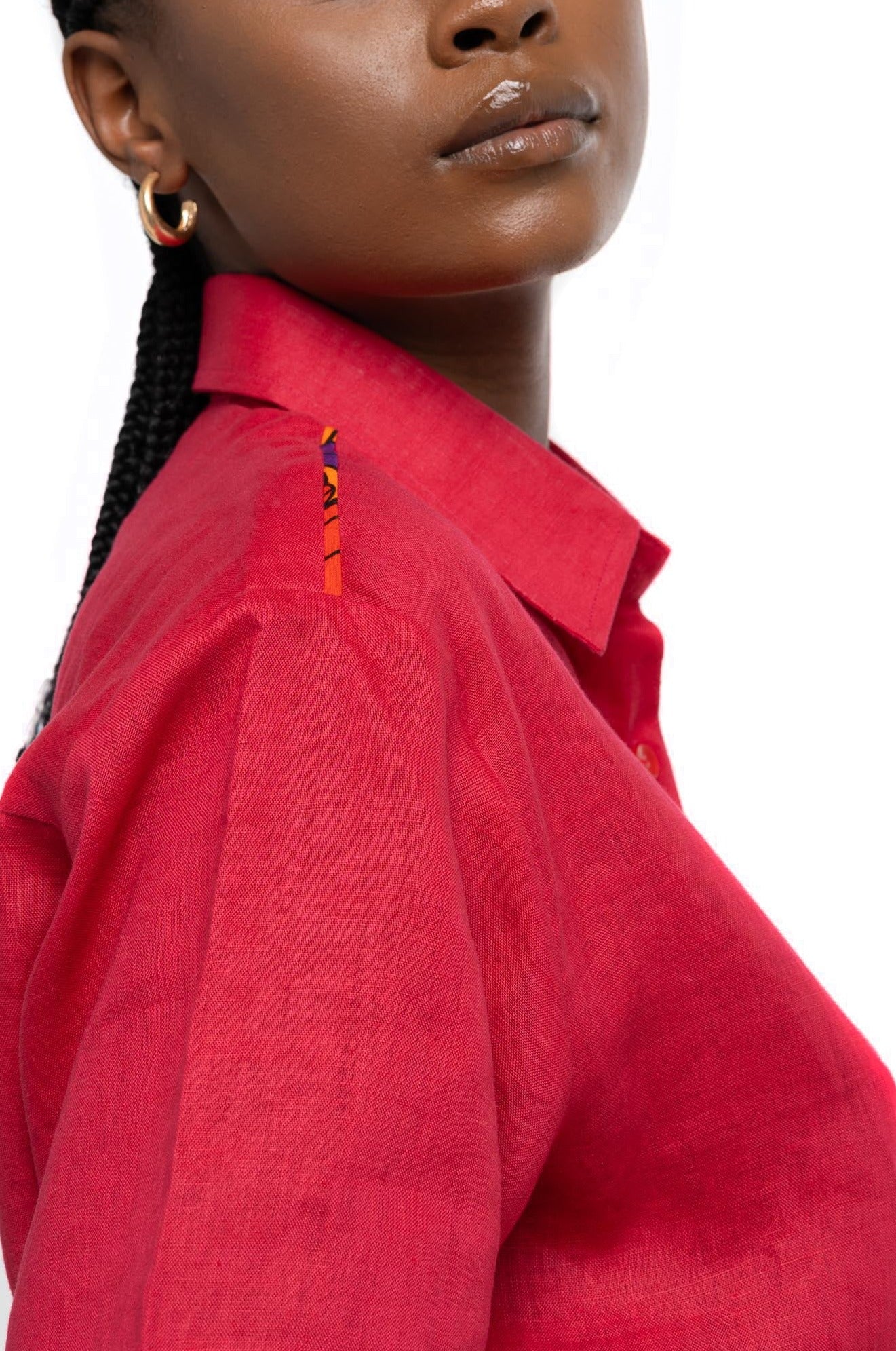 Organic Linen Set (Fuschia)
