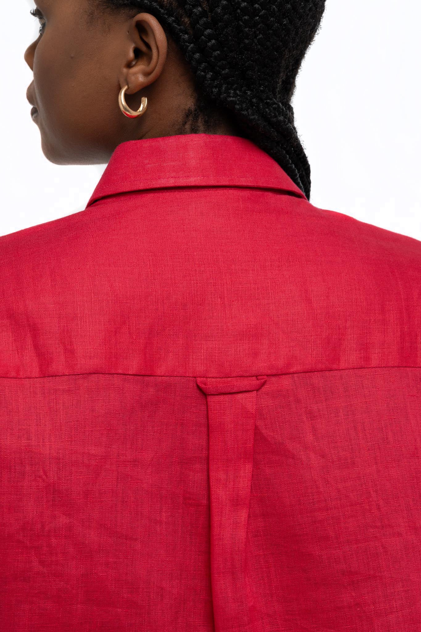 Organic Linen Set (Fuschia)