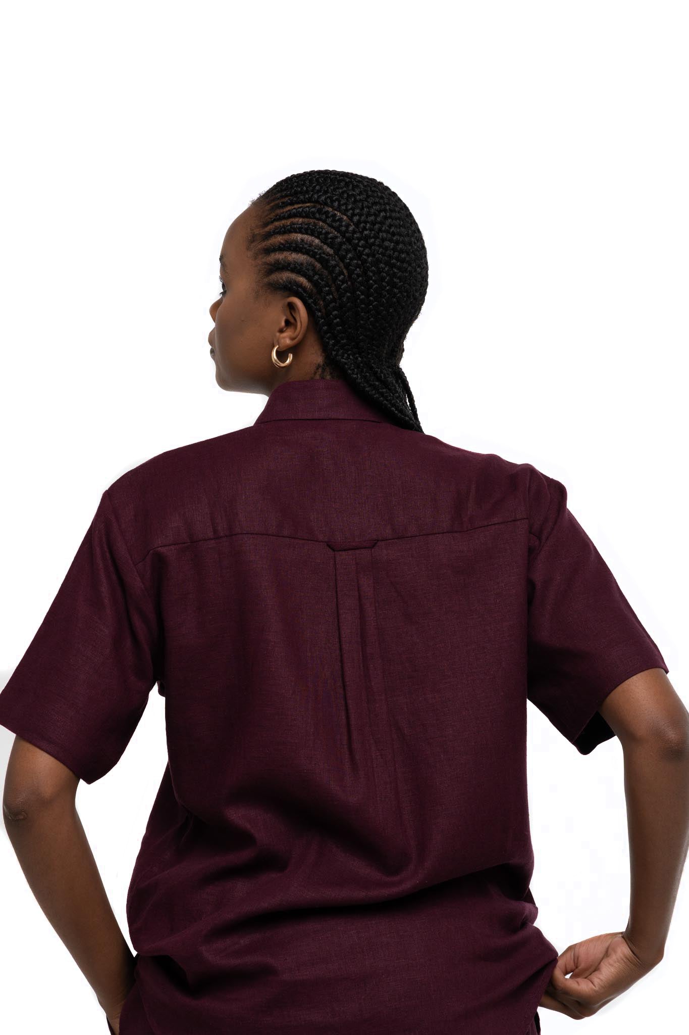 Organic Linen Set (Deep Plum)