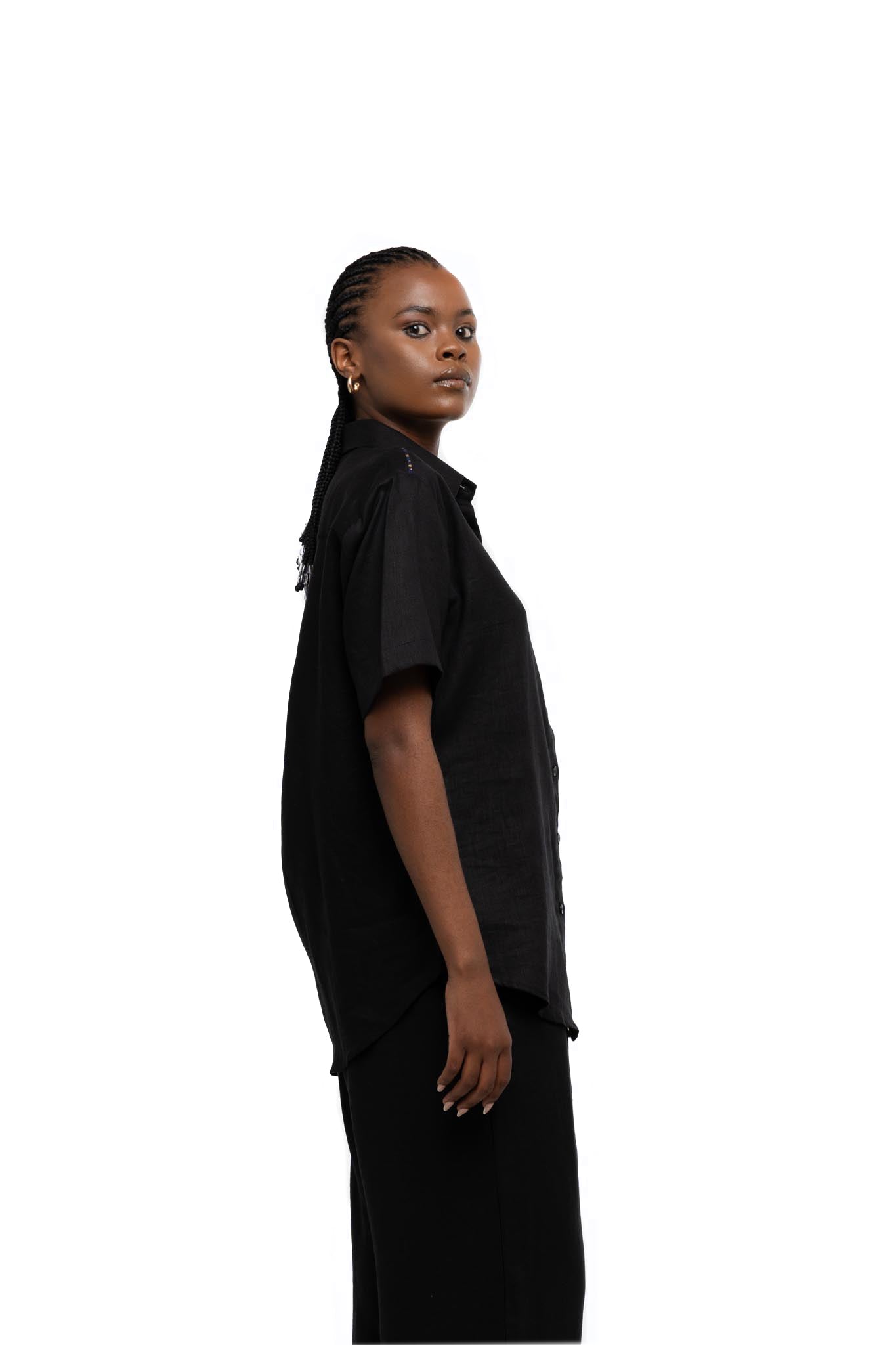 Organic Linen Set (Black)