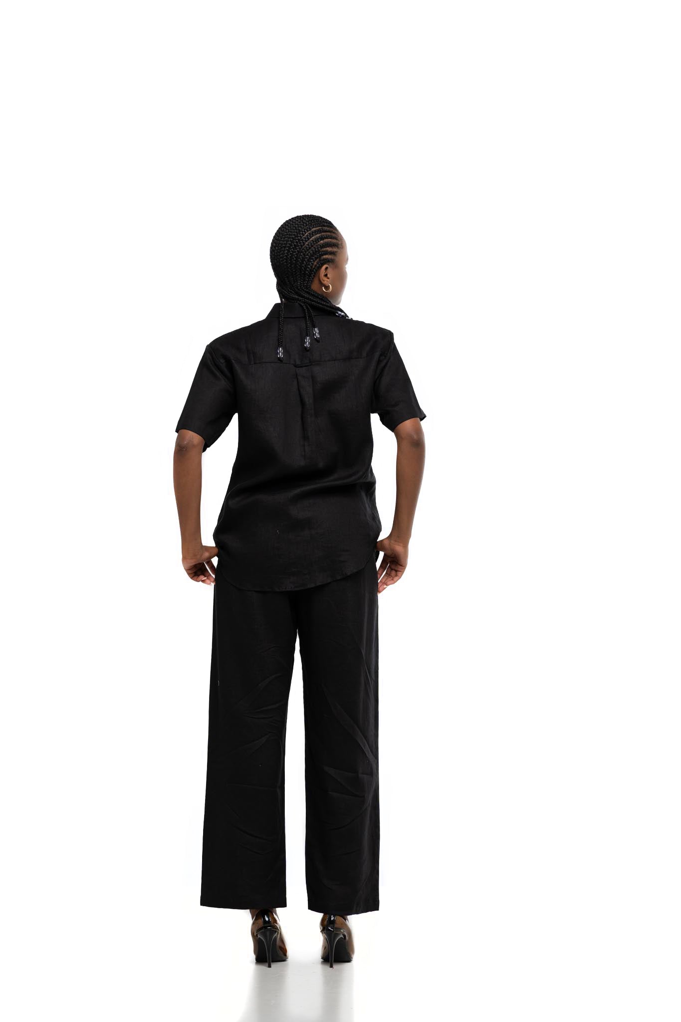 Organic Linen Set (Black)