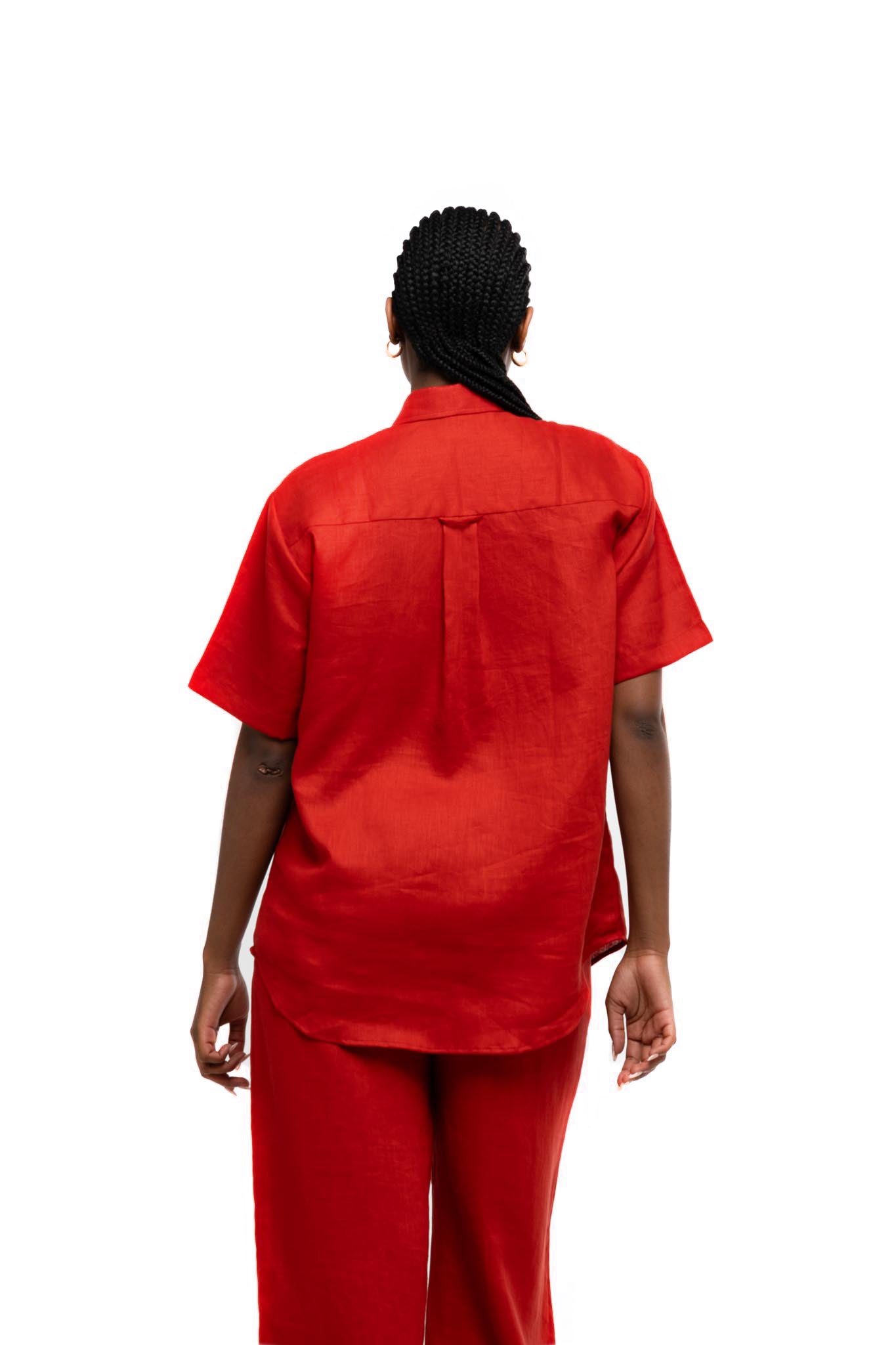 Organic Linen Set (Burnt Orange)