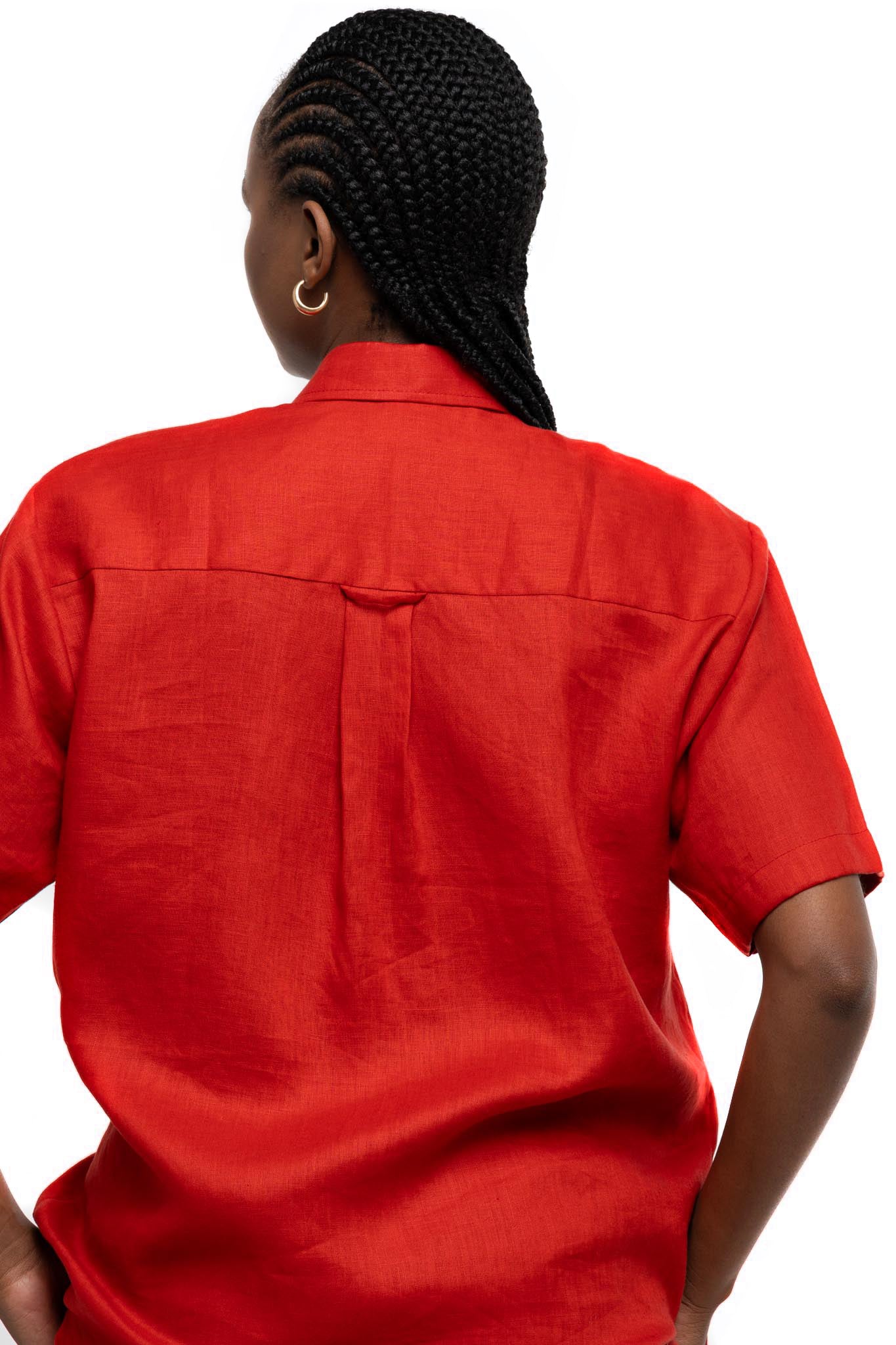 Organic Linen Set (Burnt Orange)