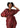 Silky Kimono/Wrap Dress (Burgundy)